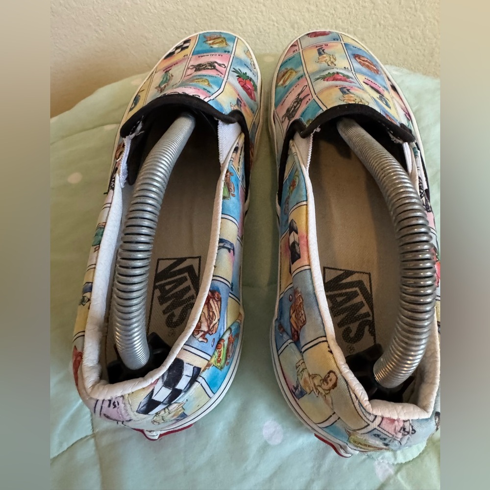 Vans Multicolor Lotería Print Sneakers Women size 9.5 - Picture 8 of 16